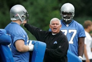 Jim Colletto Coaches in Training Camp