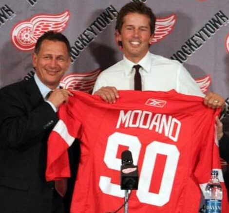 Mike Modano Detroit Red Wings Autographed Signed & Dated Last Game Fanatics  Jersey