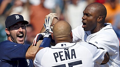 Torii Hunter's walkoff homer against the Oakland A's in September was one of the most dramatic wins of the 2013 season.