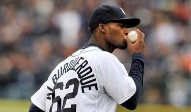 In the 2012 ALDS, reliever Al Alburquerque caused a stir when he kissed the baseball after retiring an Oakland batter.