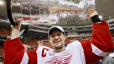 Nicklas Lidstrom won four Stanley Cup titles as a member of the Detroit Red Wings.