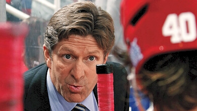 In spite of a slew of injuries in the 2013-14 season, Mike Babcock has not panicked, and the Red Wings are back in the playoffs.