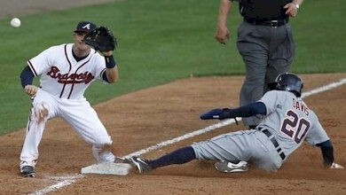 New Tigers' speedster Rajai Davis is skilled at stealing second or third base.