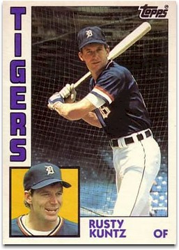 Rusty Kuntz was an unlikely cult hero on '84 Tigers - Vintage Detroit  Collection