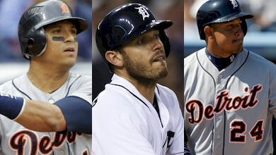 Victor Martinez, Ian Kinsler, and Miguel Cabrera rank among league leaders in hitting as we enter the last days of May.