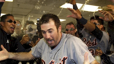 10 years ago the thought of a Detroit Tigers' celebration with champagne was unthinkable.