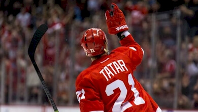 Tomas Tatar has scored a career-high 21 goals this season for the Red Wings.