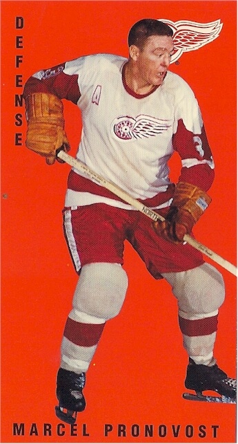 Marcel Pronovost won four Stanley Cup titles with the Detroit Red Wings.