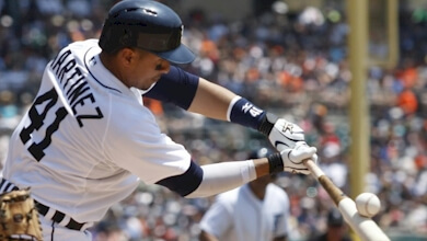 A hobbled Victor Martinez has struggled to perform so far in 2015.