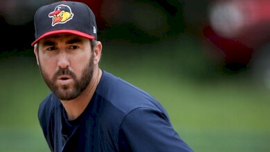 Justin Verlander is in his first rehab assignmnent with the Toledo Mud Hens.
