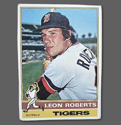Leon Roberts played two seasons for the Detroit Tigers as an outfielder in 1974 and 1975.