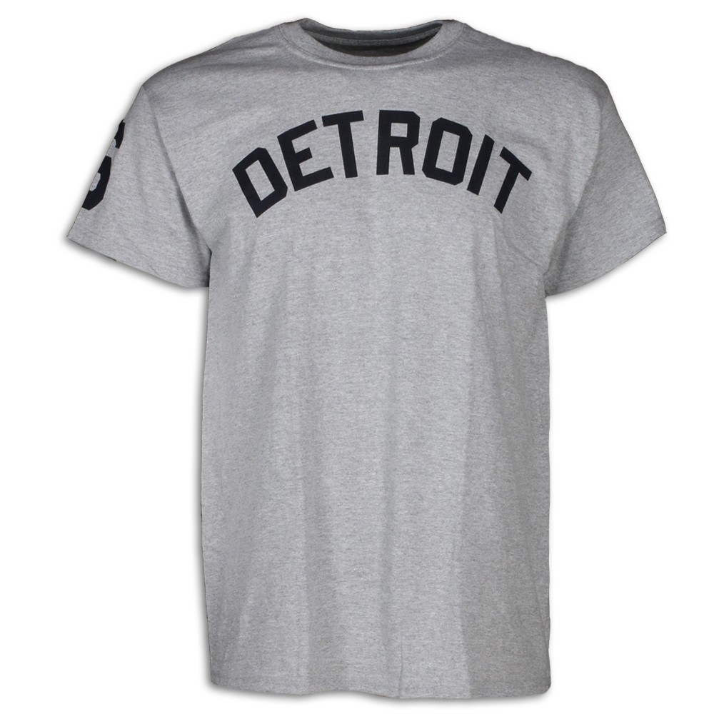 1968 Men's Road Jersey T-shirt with Number 6 - Vintage Detroit Collection
