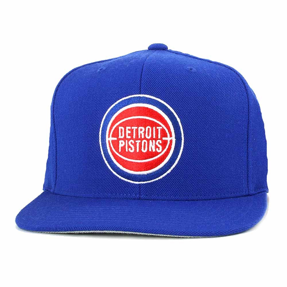 Detroit Pistons Men's Fitted Cap by Mitchell and Ness - 7 3/8 ONLY -  Vintage Detroit Collection