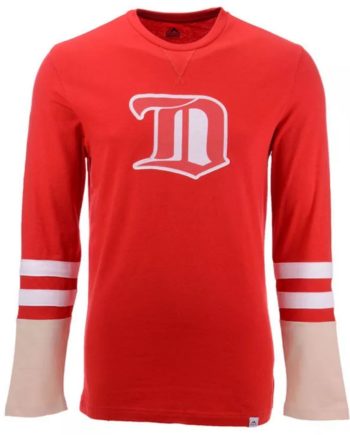 Detroit Red Wings T-Shirt Men's XL Red Long Sleeve Name Spell