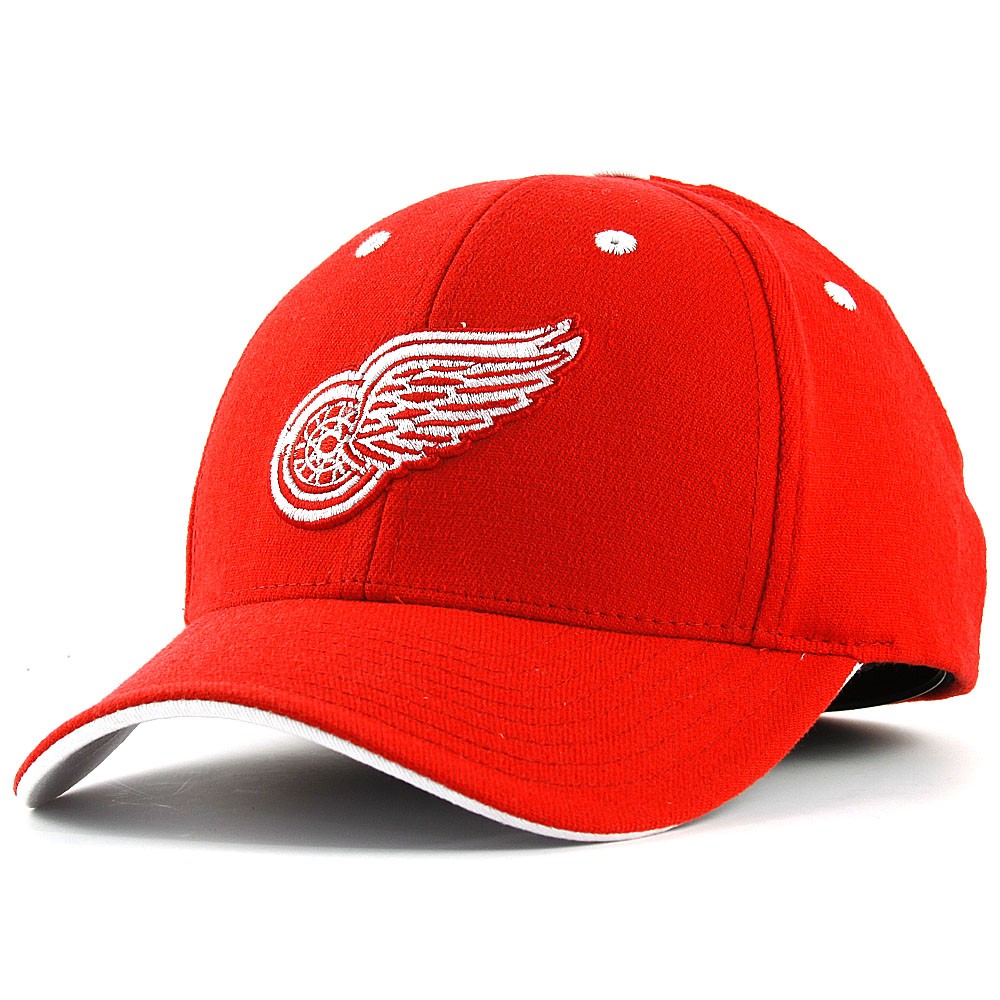 Detroit Red Wings Men\'s Basic Flexfit Cap - Vintage Detroit Collection