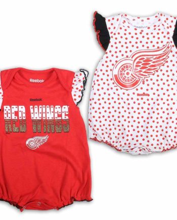 Detroit Red Wings 3pc Creeper Set "3 PT Spread" Infant Baby  Bodysuit
