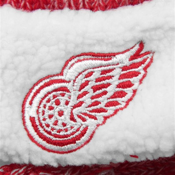 Detroit Red Wings Trooper Sherpa Knit Hat - Vintage Detroit Collection