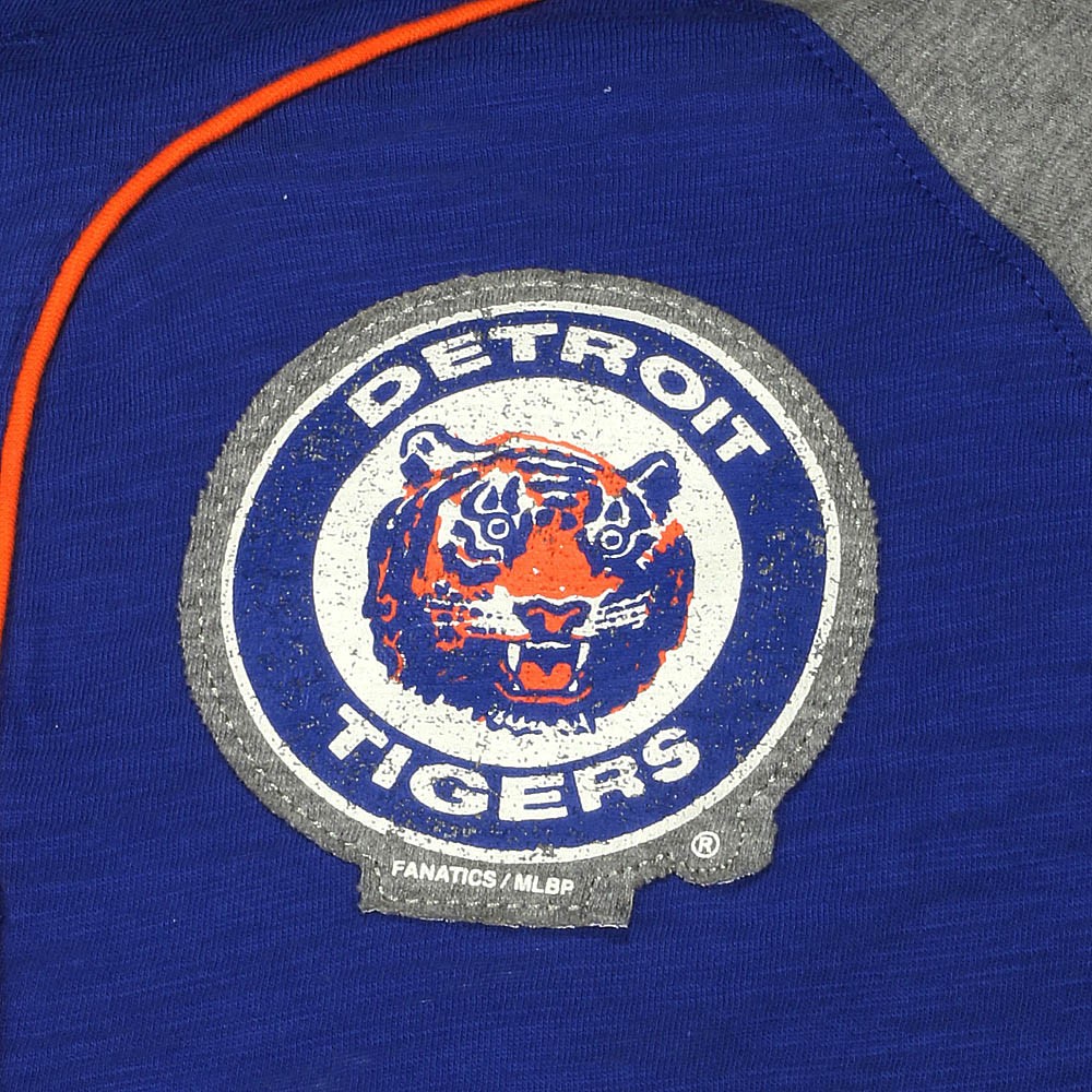 Detroit Tigers Classic Logo Men's Henley T-Shirt - Vintage Detroit ...