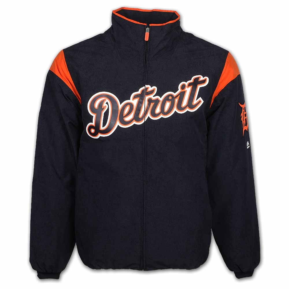Detroit Tigers Road Therma Base Men's Jacket - Vintage Detroit Collection