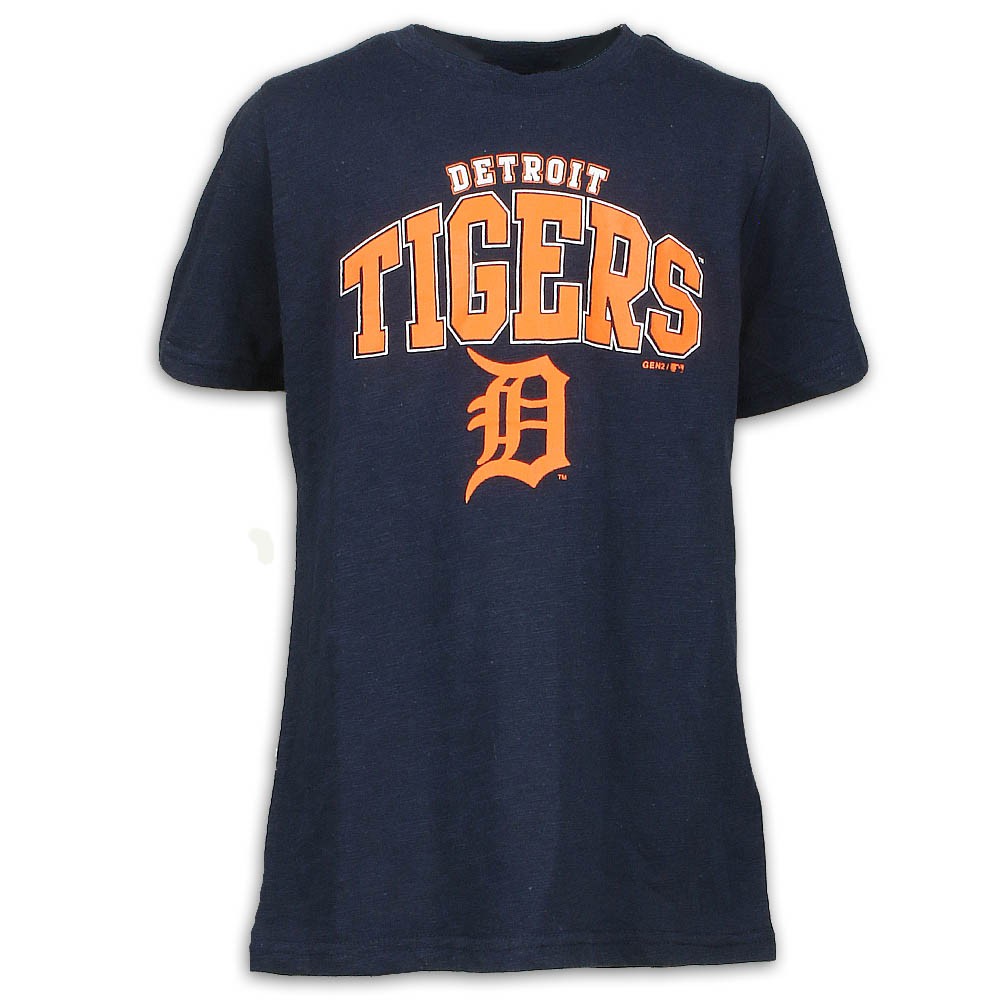 Detroit Tigers Youth Hustle T Shirt Vintage Detroit Collection 