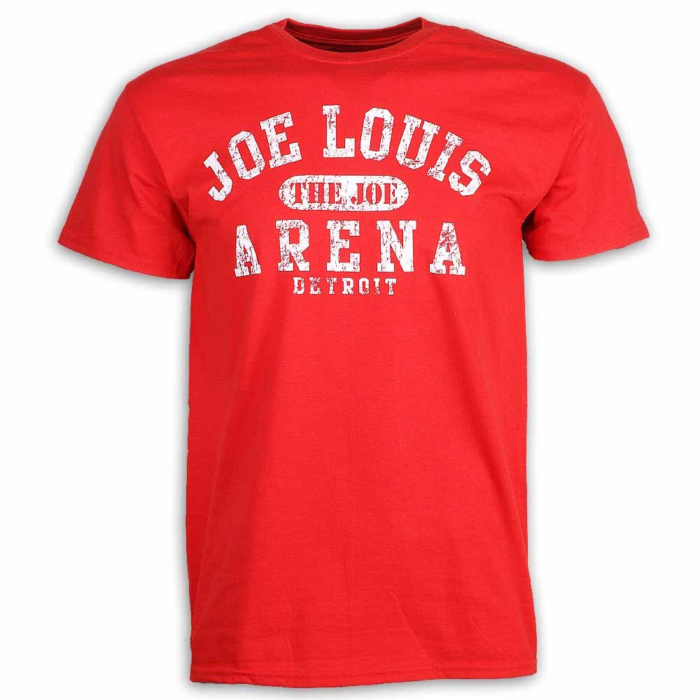 Joe Louis Arena Men's Red T-Shirt - Vintage Detroit Collection