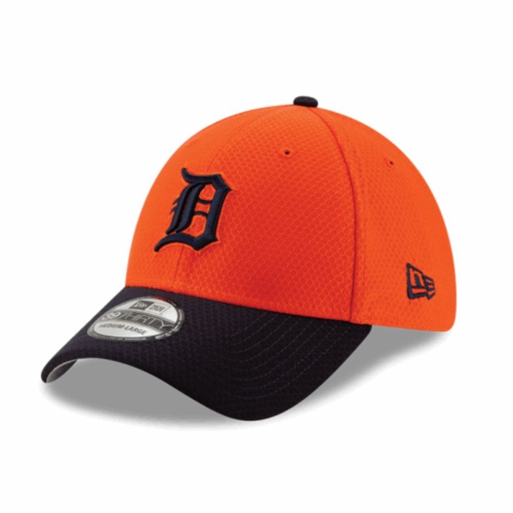 Detroit Tigers 2019 - Road Detroit Cap 39THIRTY Flexfit Practice Collection Batting Vintage