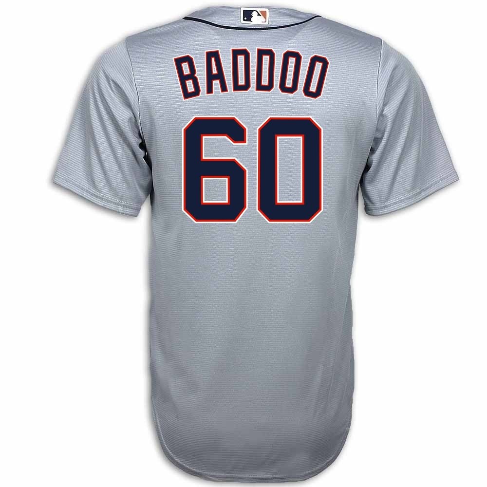Baddoo #60 Detroit Tigers Men's Nike Road Replica Jersey by Vintage Detroit Collection