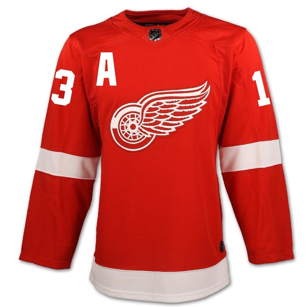Pavel Datsyuk #13 A Detroit Red Wings Adidas Road Primegreen Authentic Jersey by Vintage Detroit Collection
