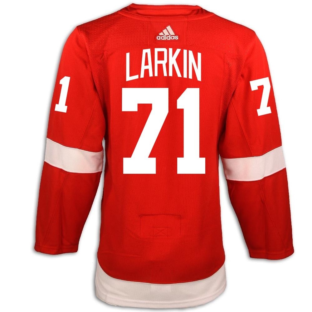 Detroit Red Wings Adidas Authentic Red Jersey - Larkin #71 with