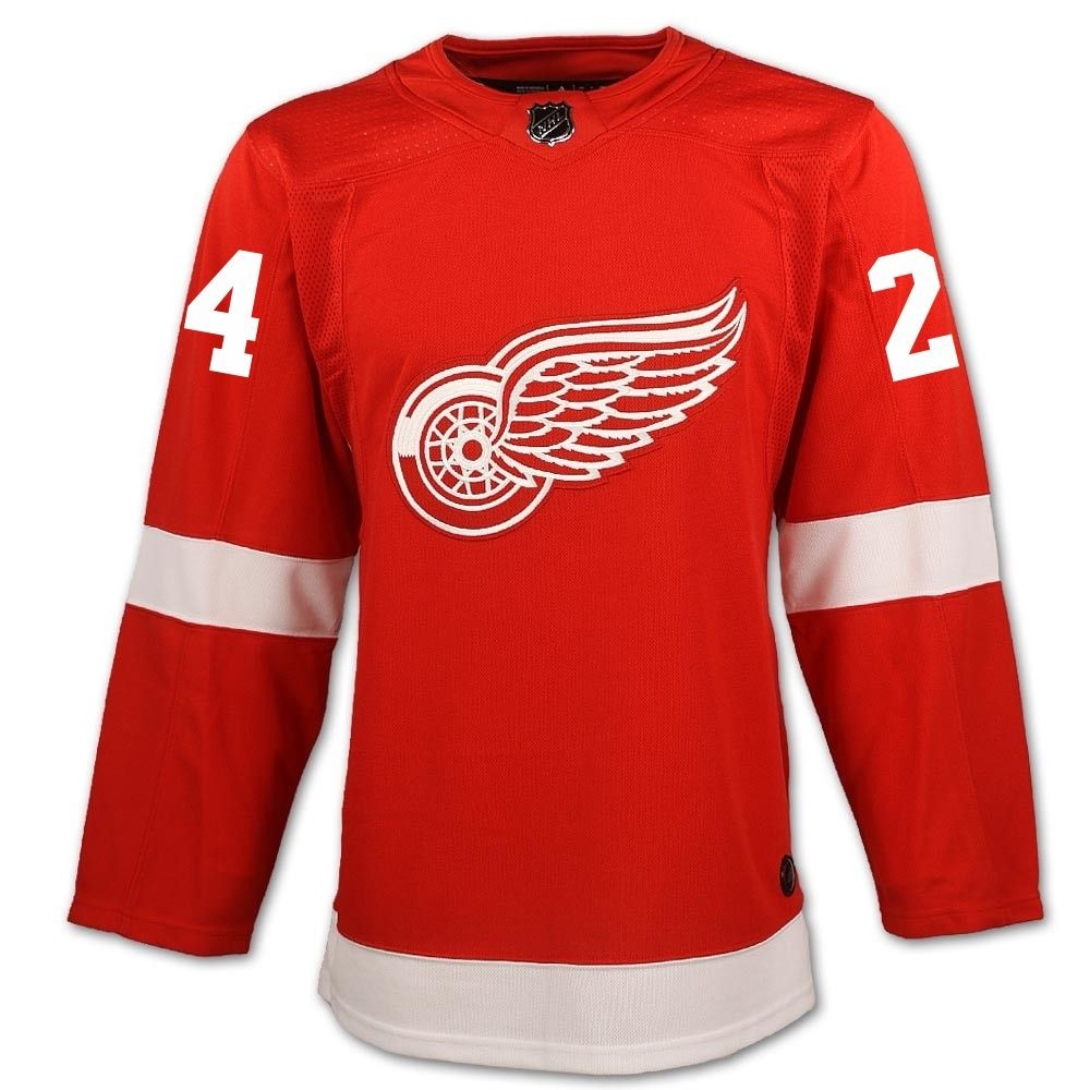 Bob Probert Chicago Blackhawks Old Time Hockey Name & Number T-Shirt - Red