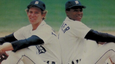 Shortstop Alan Trammell and second baseman Lou Whitaker both hit over .300 in 1983.