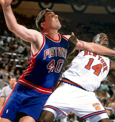 The supremely confident and ultra-competitive Bill Laimbeer had no problem being physical on the court.