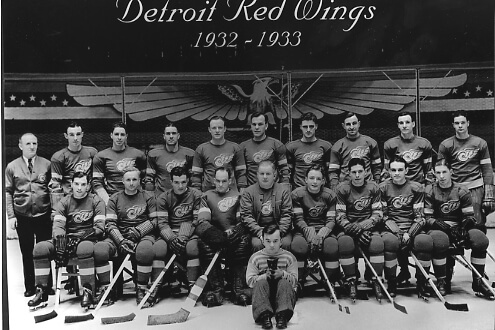The 1932-33 Red Wings were the first to wear the winged wheel on their sweaters.