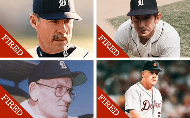 Top row: Phil Garner and Billy Martin. Bottom row: Less Moss and Buddy Bell.