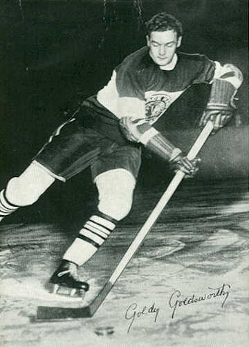 Goldy Goldsworthy is seen here during his stint with the Chicago Blackhawks.