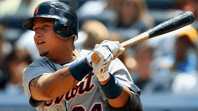 Miguel Cabrera ranks second all-time in slugging among Detroit Tigers.