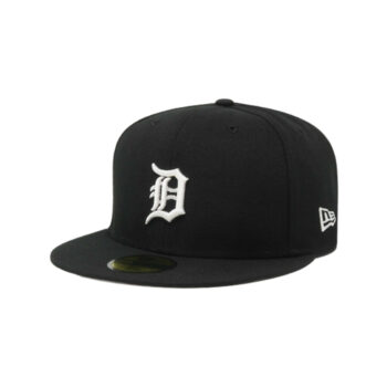 Detroit Tigers 59Fifty Black/White Fitted Cap