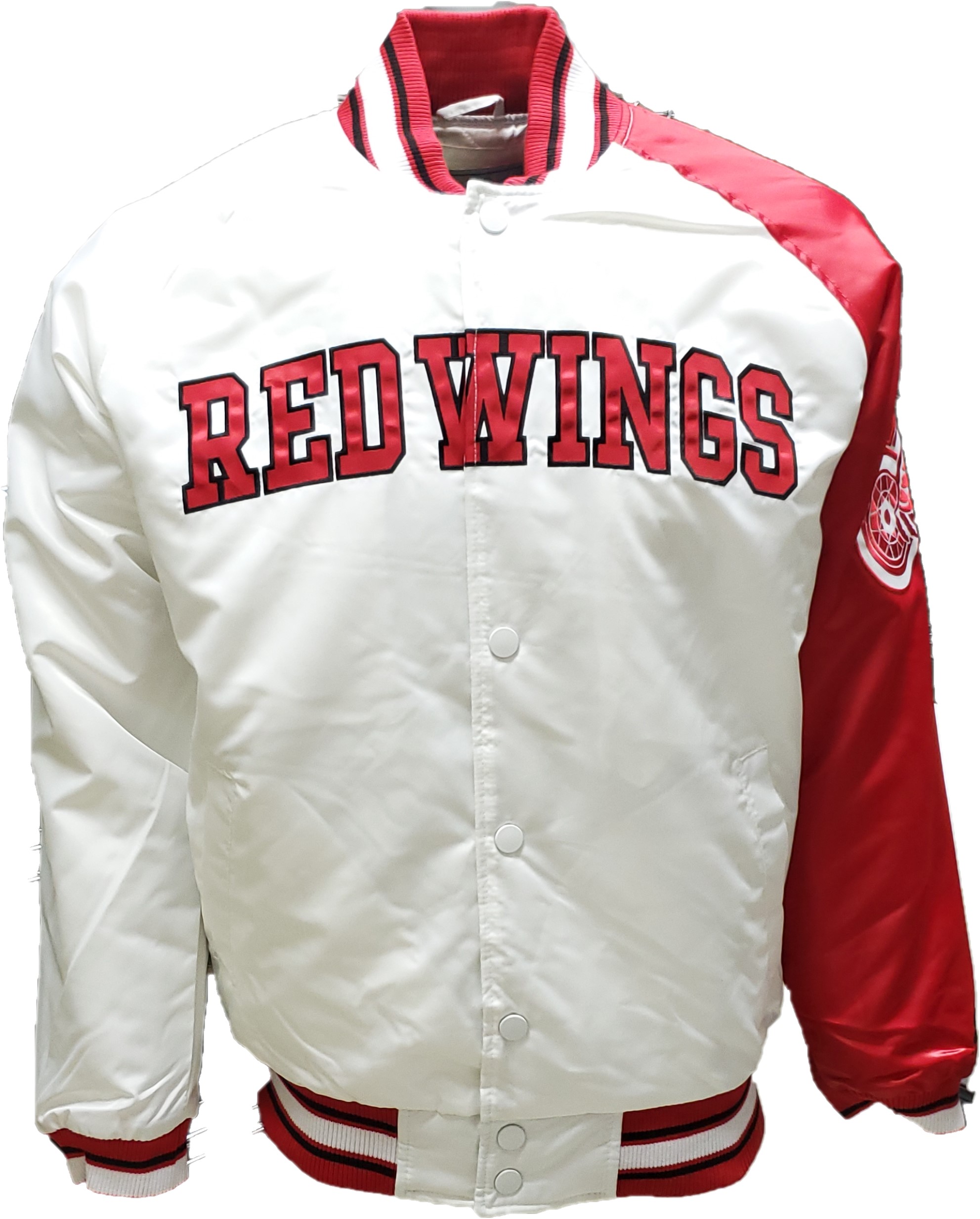 Vintage Starter NHL Detroit Red Wings Snap Up Satin Jacket
