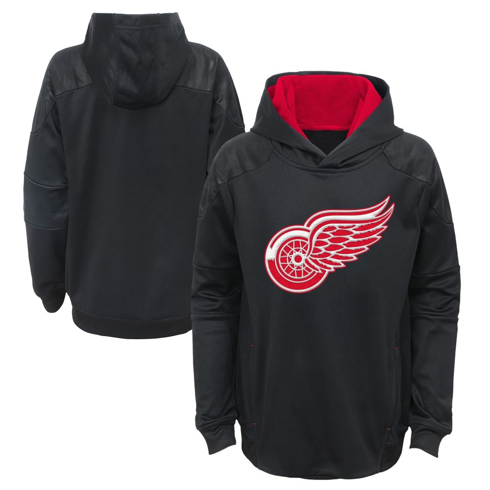Detroit Red Wings Youth Mach Fleece Hoody - Vintage Detroit Collection