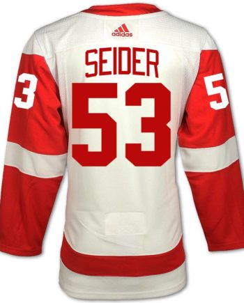 Mortiz Seider #53 Detroit Red Wings Replica Home Fanatics