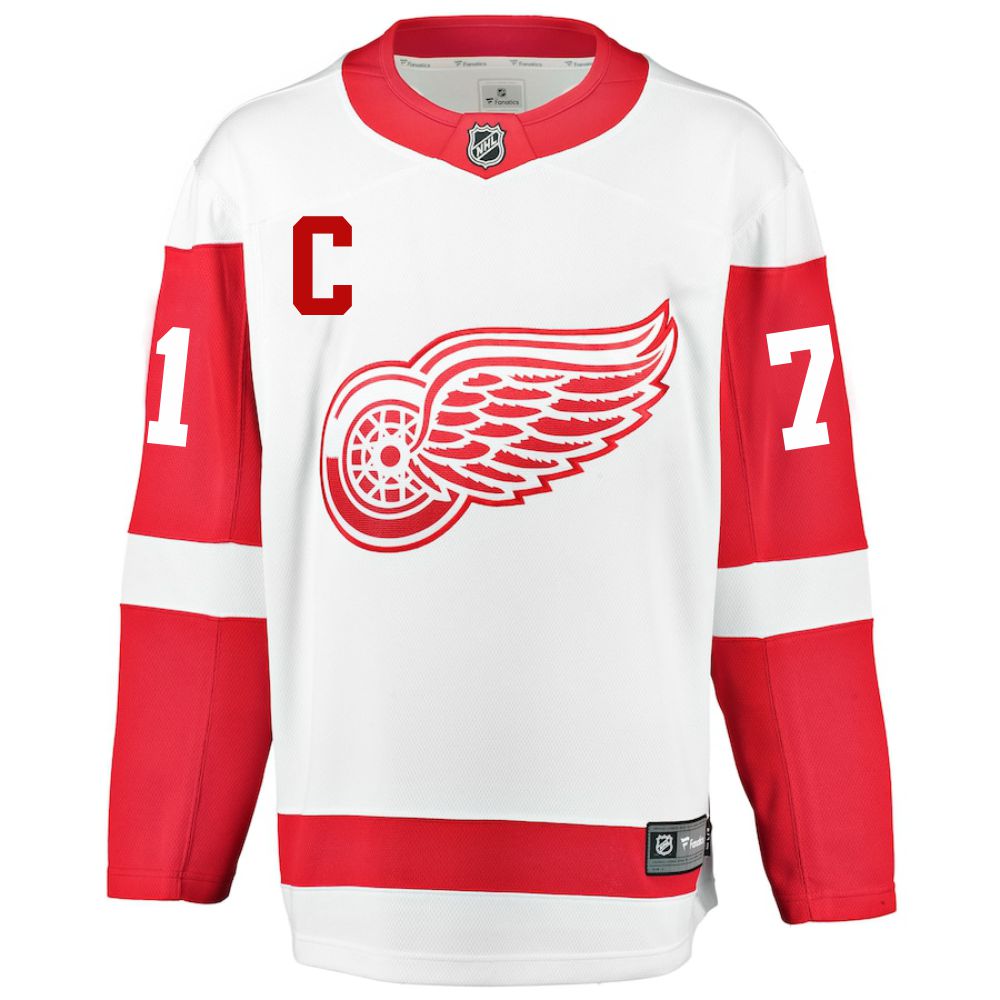 Dylan Larkin #71 C Detroit Red Wings Adidas Reverse Retro Jersey by Vintage Detroit Collection