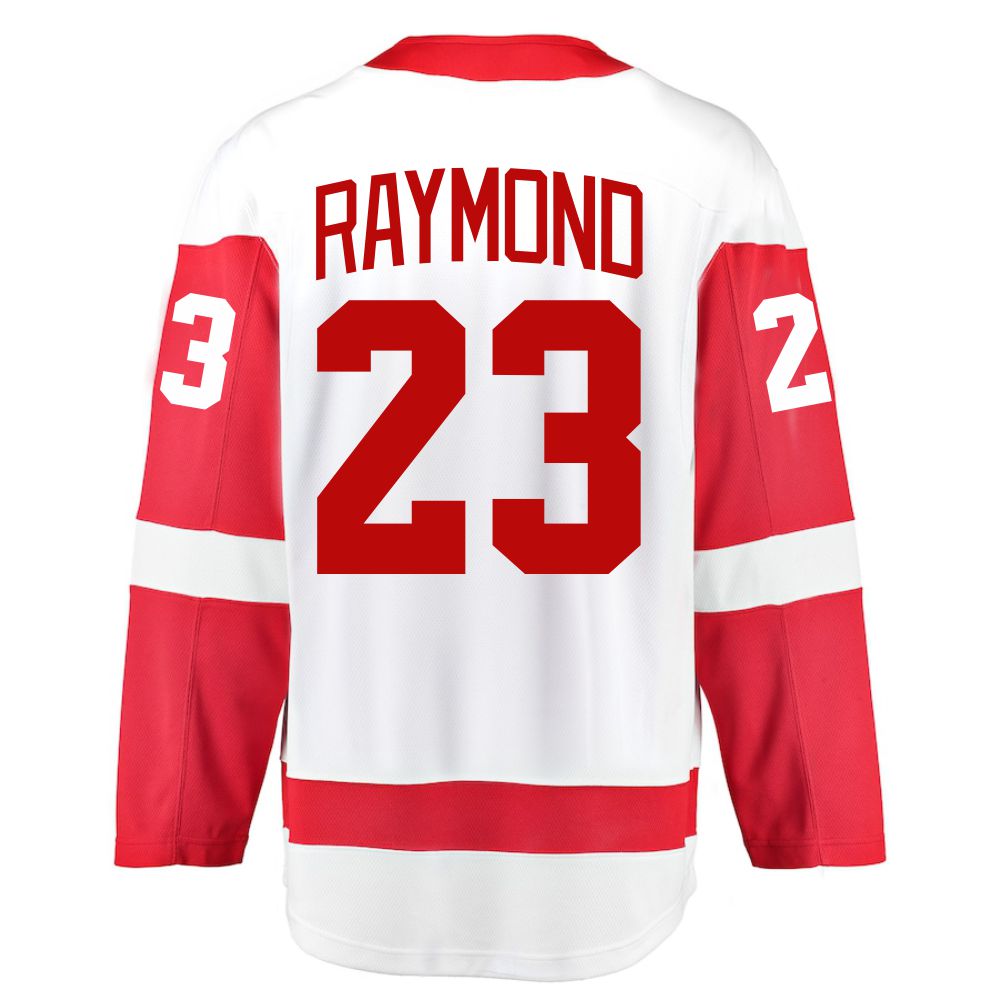 Autographed Detroit Red Wings Lucas Raymond Fanatics Authentic Red adidas  Authentic Jersey