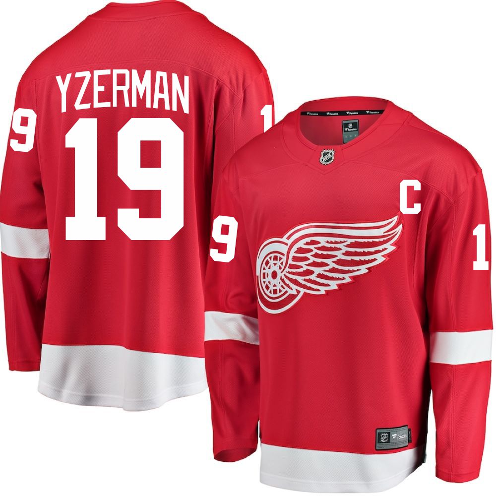NHL Steve Yzerman Detroit Red Wings Authentic Away Reebok