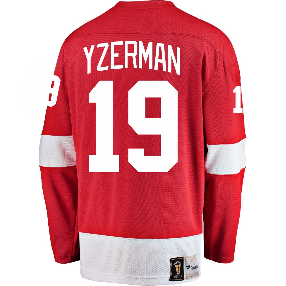 Steve Yzerman #19 C Detroit Red Wings Adidas Reverse Retro Jersey by Vintage Detroit Collection