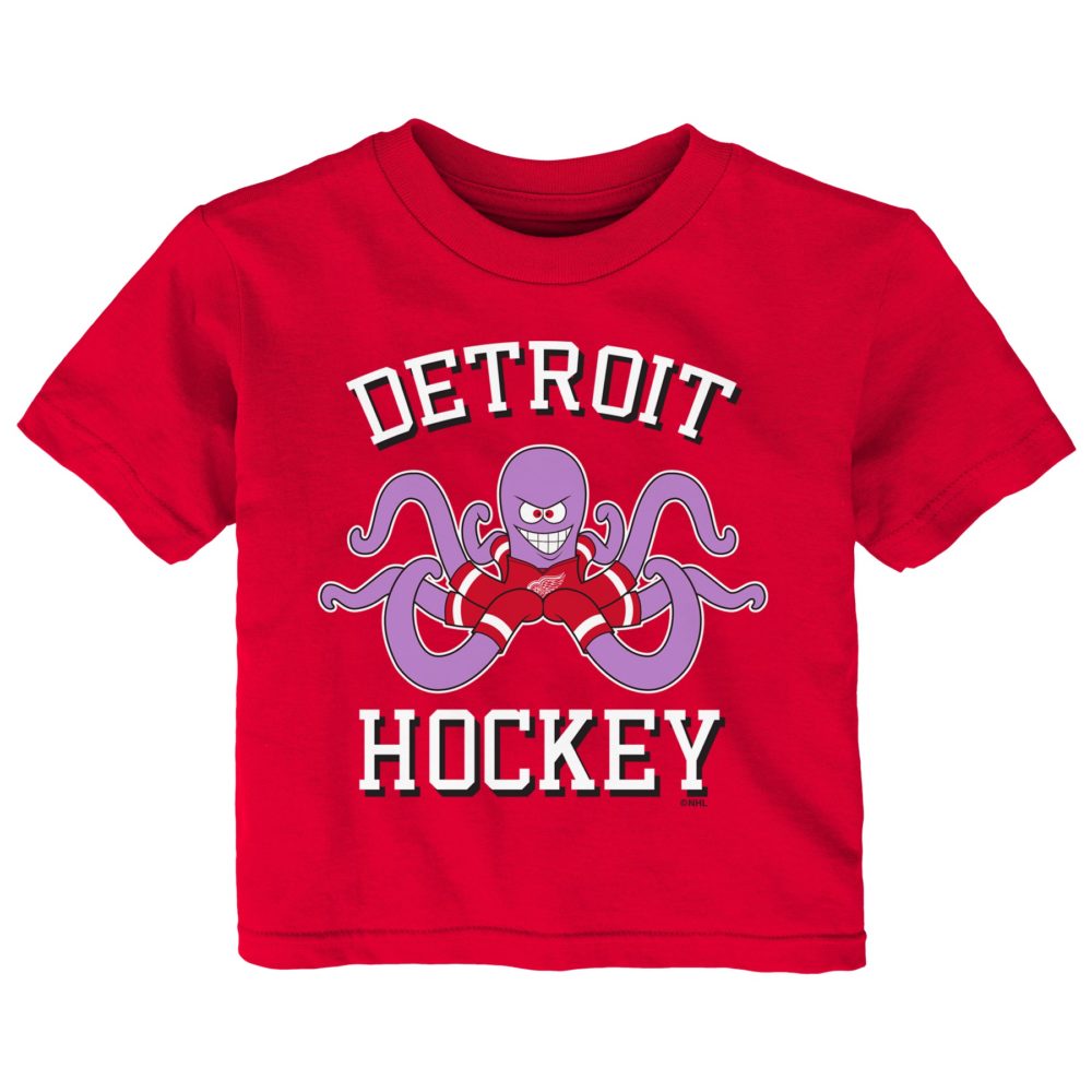 Detroit Red Wings AL The Octopus Mascot Kids T-Shirt