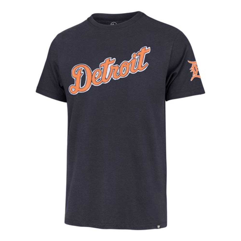 ’47 Men's Detroit Tigers Fieldhouse Franklin T-Shirt - Navy - L Each