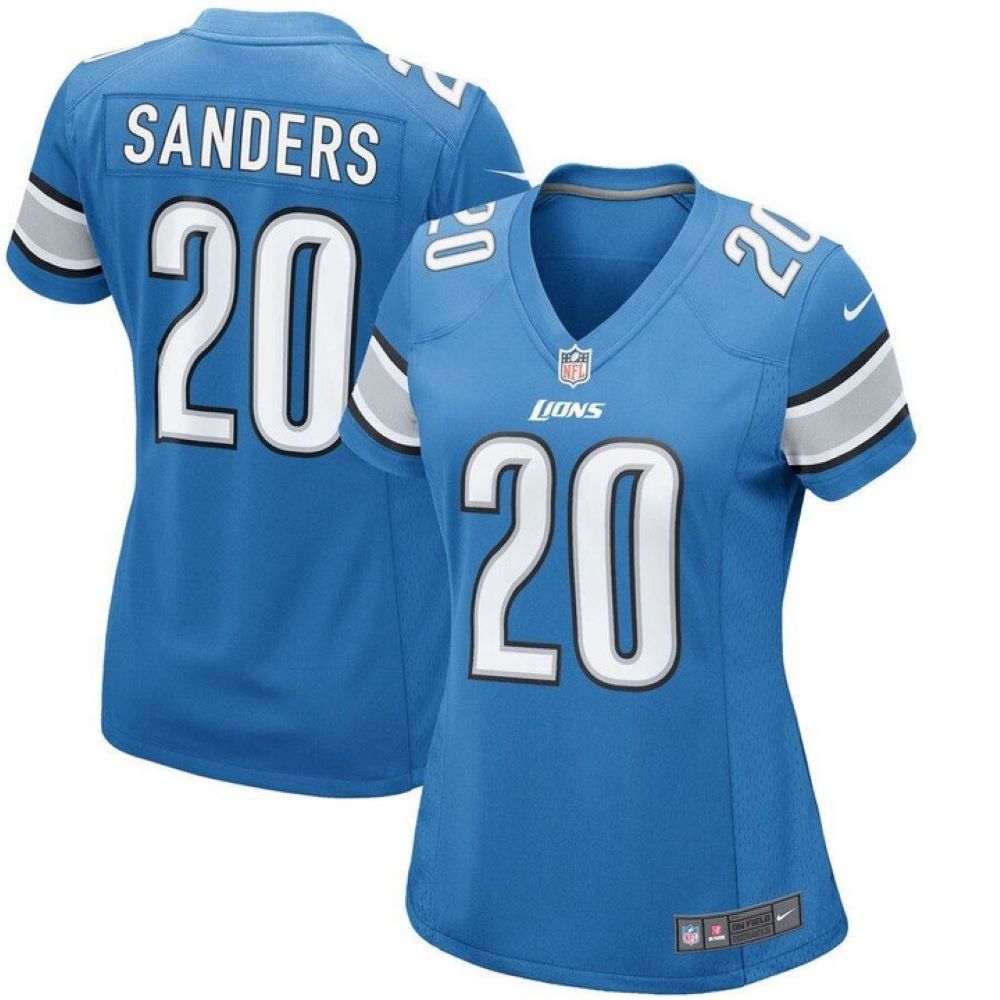Nike Detroit Lions Women's Barry Sanders #20 Limited Jersey by Vintage Detroit Collection