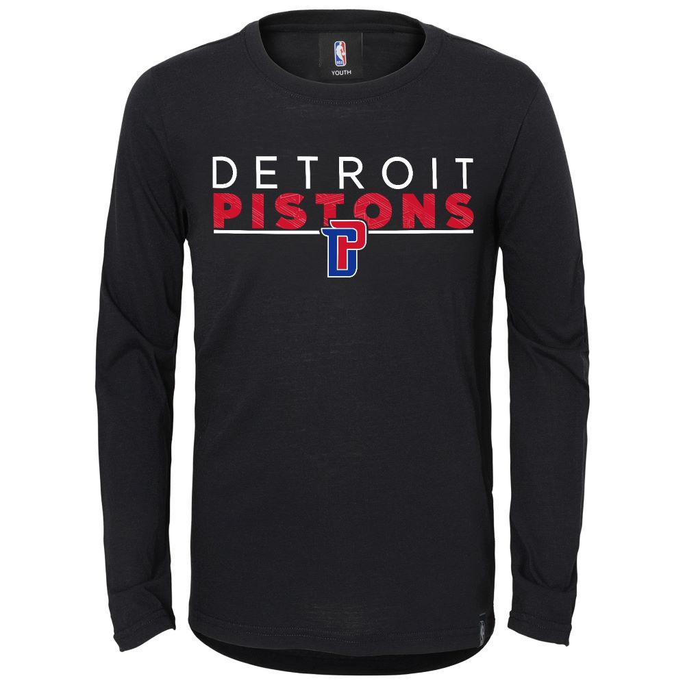 Detroit Pistons Child/Youth Tactical L/S T-Shirt - Vintage Detroit ...
