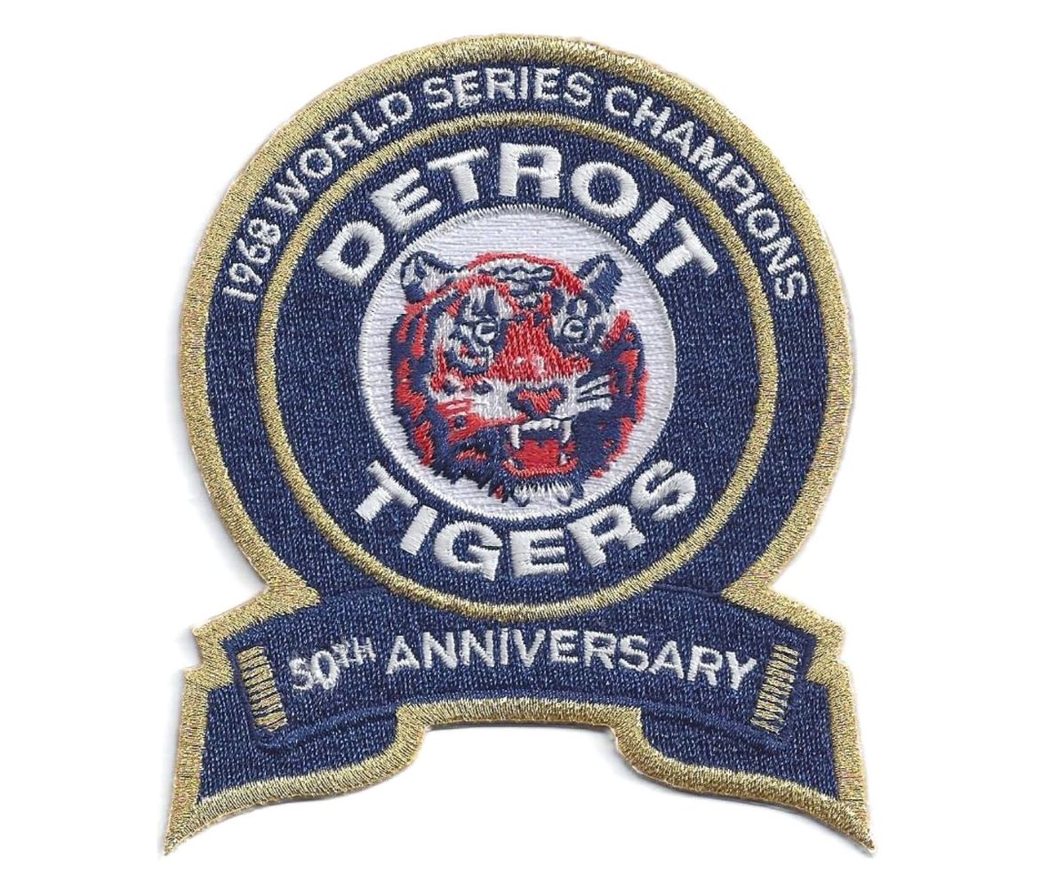Detroit Tigers 1968 WS Champions 50th Anniversary Patch