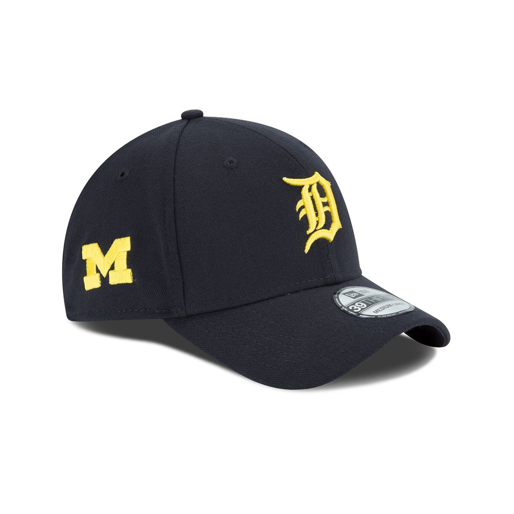 Detroit Tigers and U of M 39THIRTY Cap by Vintage Detroit Collection